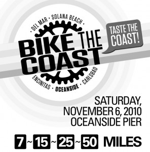 BTCLOGO0804j Bike the Coast - Taste the Coast November 6, 2010 Oceanside Pier, CA